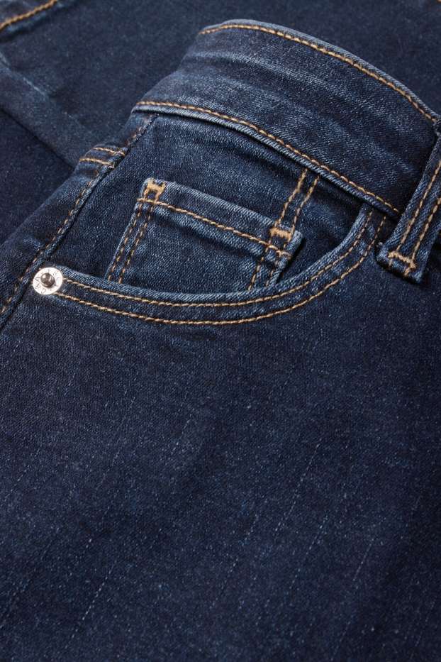 Femei - Slim jeans - talie înaltă - LYCRA® - denim-albastru închis