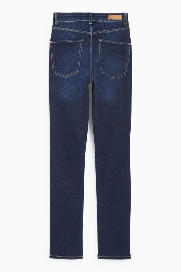 Femei - Slim jeans - talie înaltă - LYCRA® - denim-albastru închis