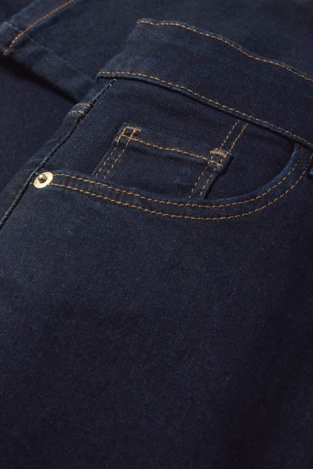 Femei - Slim jeans - talie înaltă - LYCRA® - denim-albastru închis