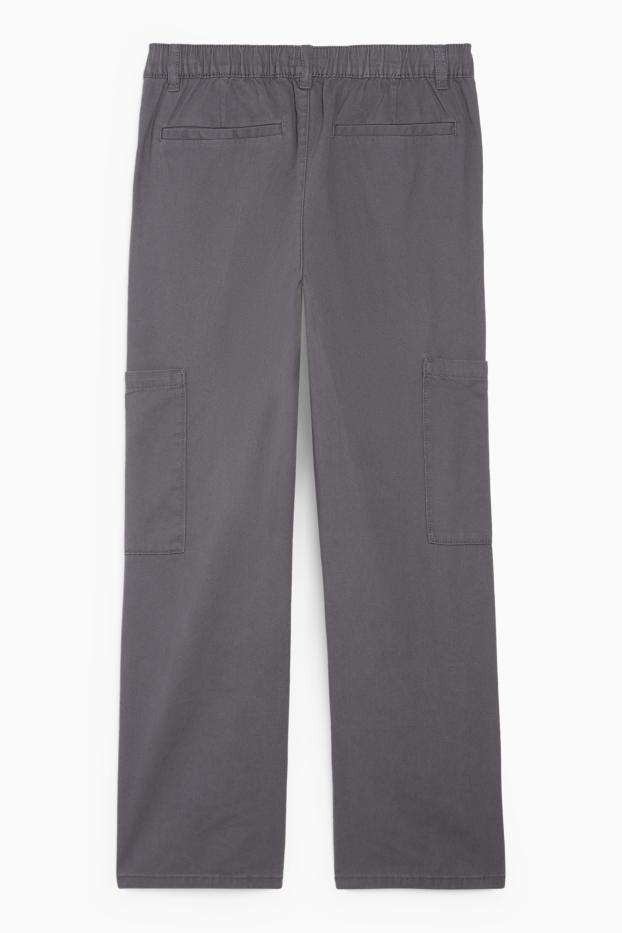 Copii - Băieți - Pantaloni cargo - gri închis