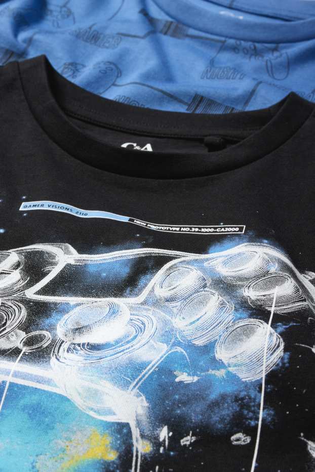 Copii - Băieți - Multipack 2 buc. - gaming - pijama - 4 piese - albastru închis