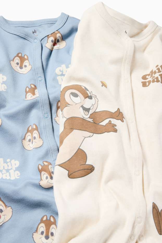 Bebeluși - băieți - Multipack 2 buc. - Chip și Dale - pijama bebeluși - albastru