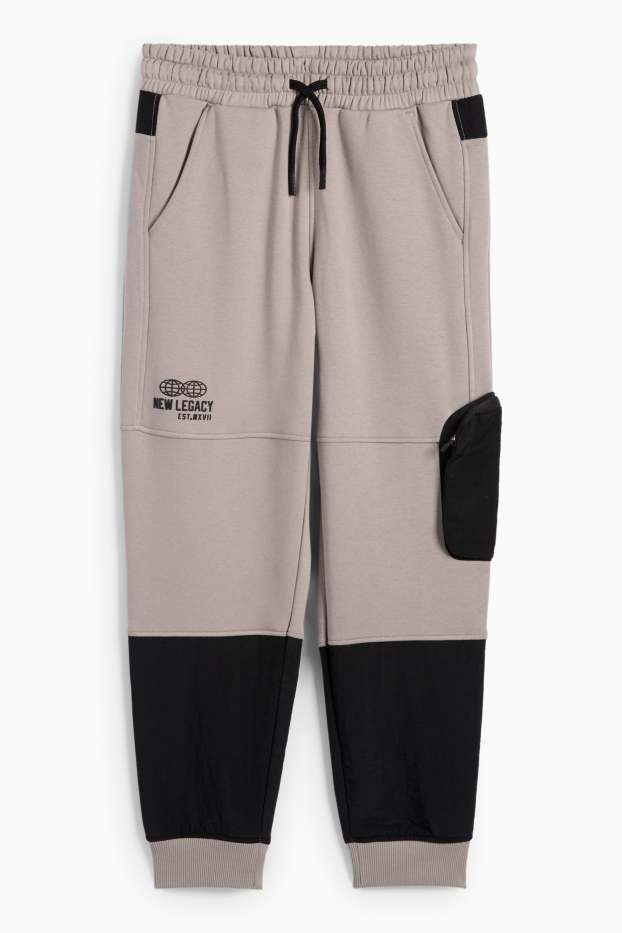 Copii - Băieți - Pantaloni de trening cargo - gri