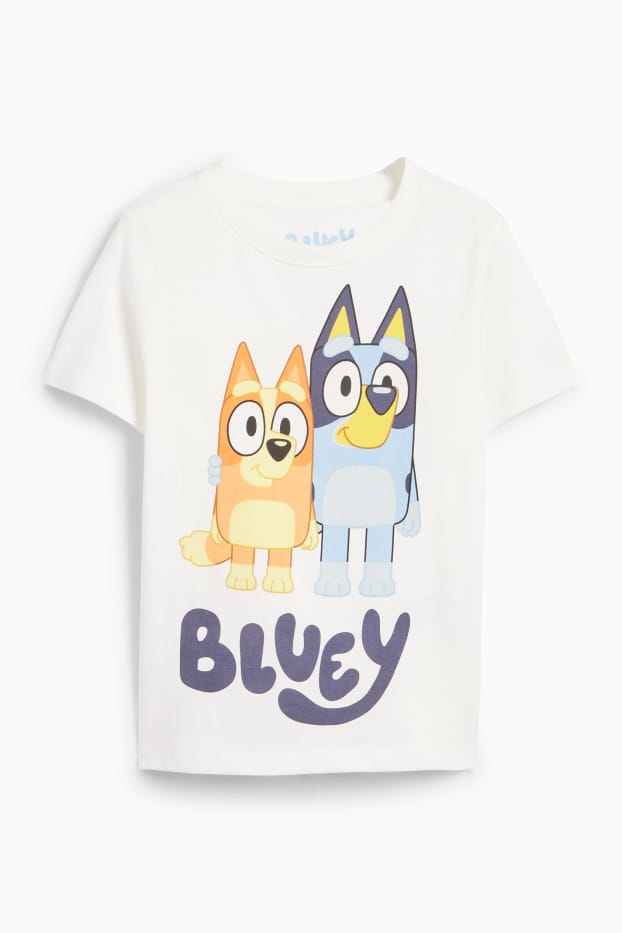 Copii - Băieți - Bluey - tricou cu mânecă scurtă - alb
