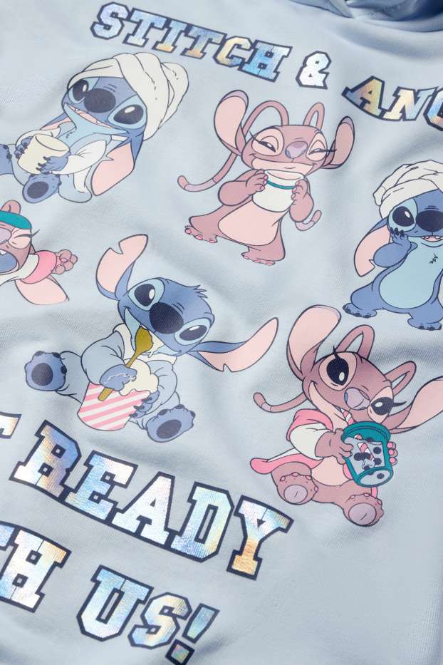 Copii - Fete - Lilo & Stitch - hanorac - albastru deschis