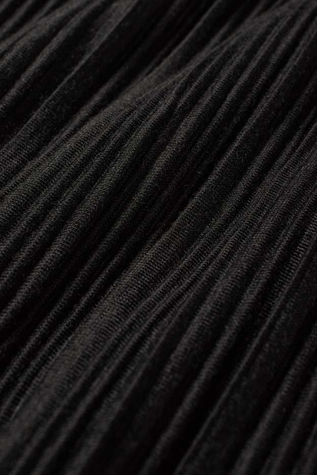 Femei - Fustă plisată - negru