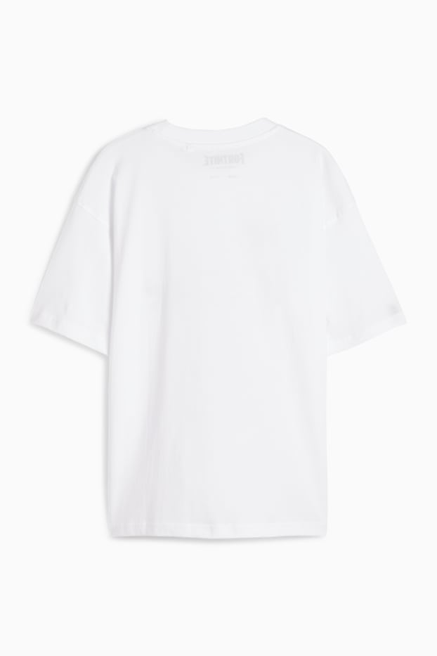 Copii - Băieți - Fortnite - tricou cu mânecă scurtă - alb