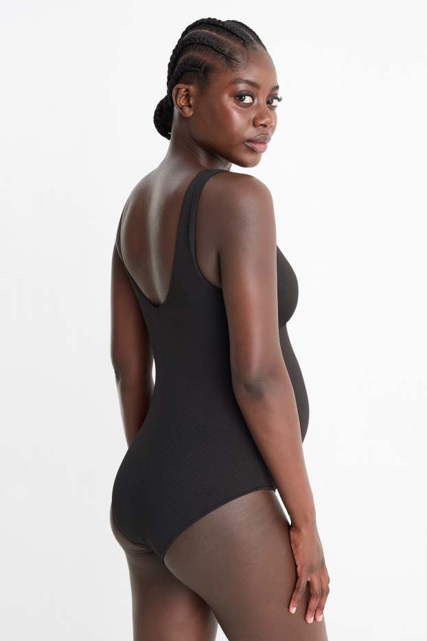 Femei - Costum de baie - vătuit - LYCRA® XTRA LIFE™ - structurat - negru