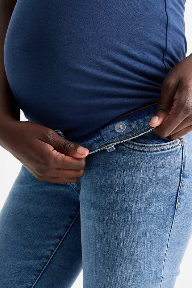 Femei - Jeans gravide - slim jeans - LYCRA® - denim-albastru