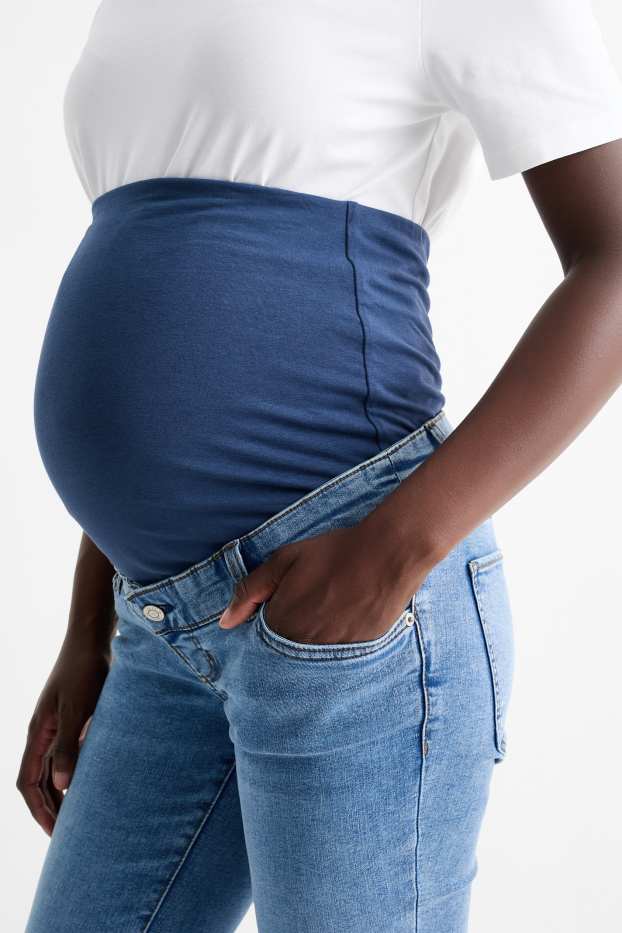 Femei - Jeans gravide - slim jeans - LYCRA® - denim-albastru