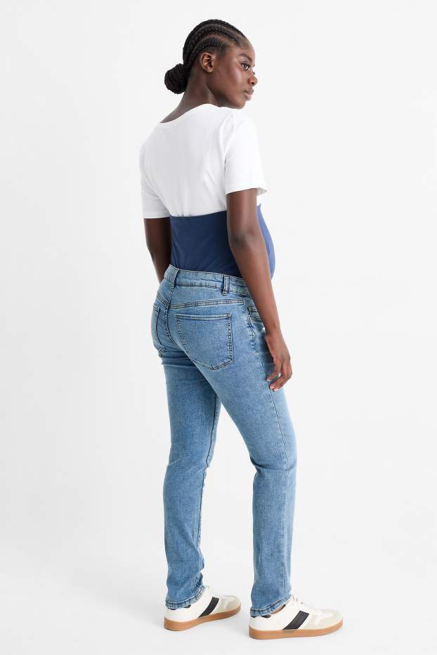 Femei - Jeans gravide - slim jeans - LYCRA® - denim-albastru