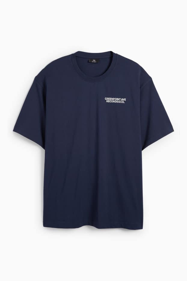 Bărbați - Tricou - relaxed fit - albastru închis