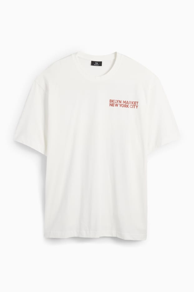 Bărbați - Tricou - relaxed fit - alb