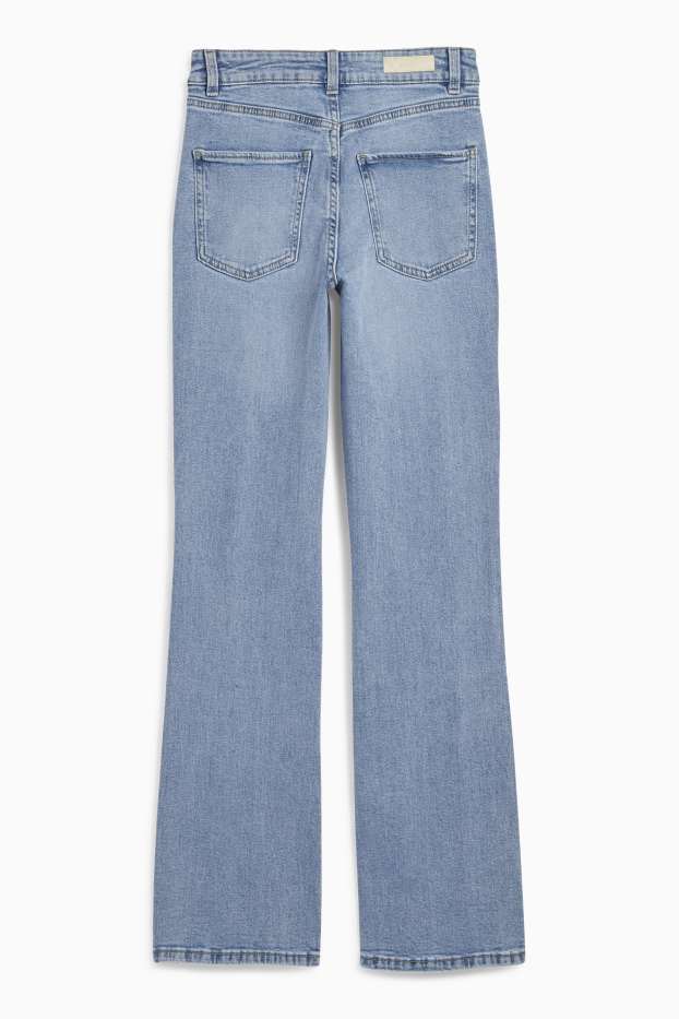 Femei - Bootcut jeans - talie înaltă - denim-albastru deschis