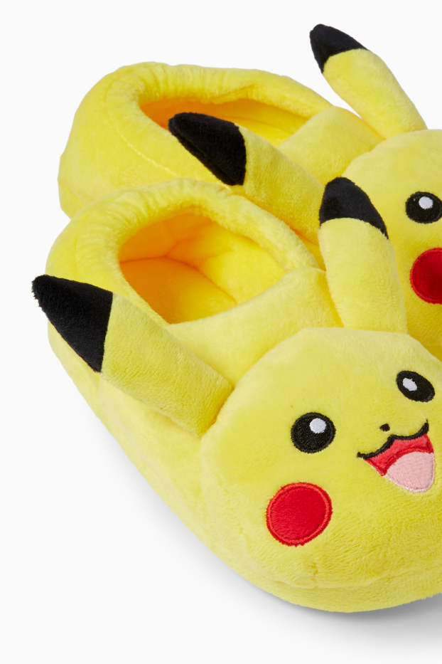 Copii - Băieți - Pokémon - Pikachu - papuci de casă - galben