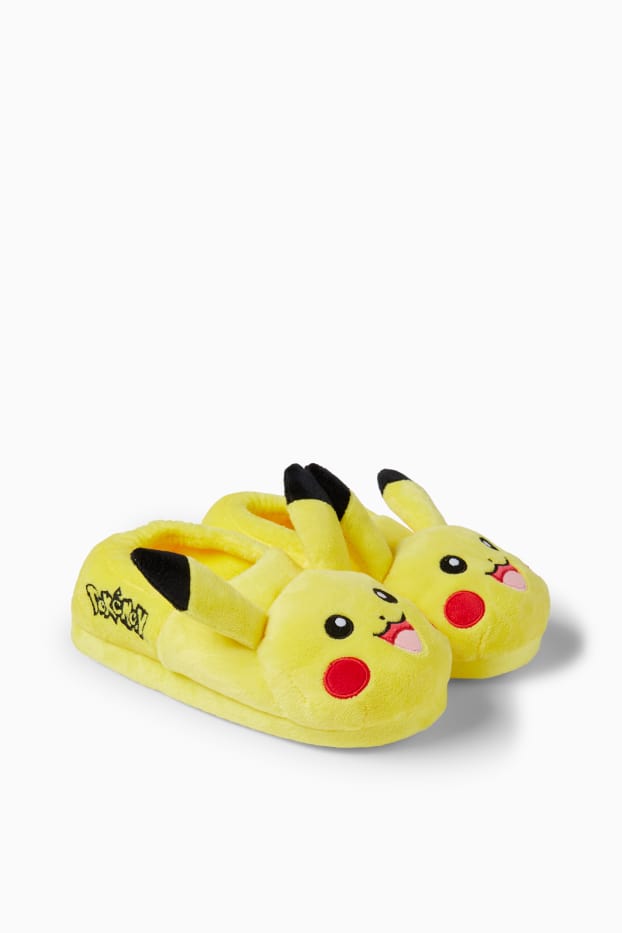 Copii - Băieți - Pokémon - Pikachu - papuci de casă - galben