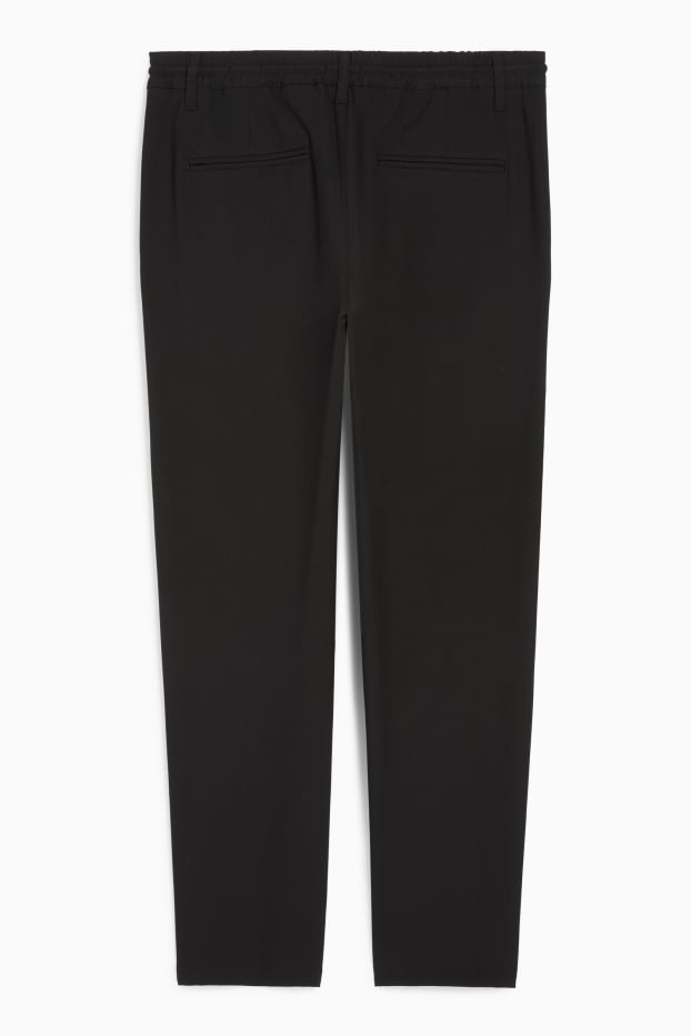 Men - Chinos - tapered fit - black