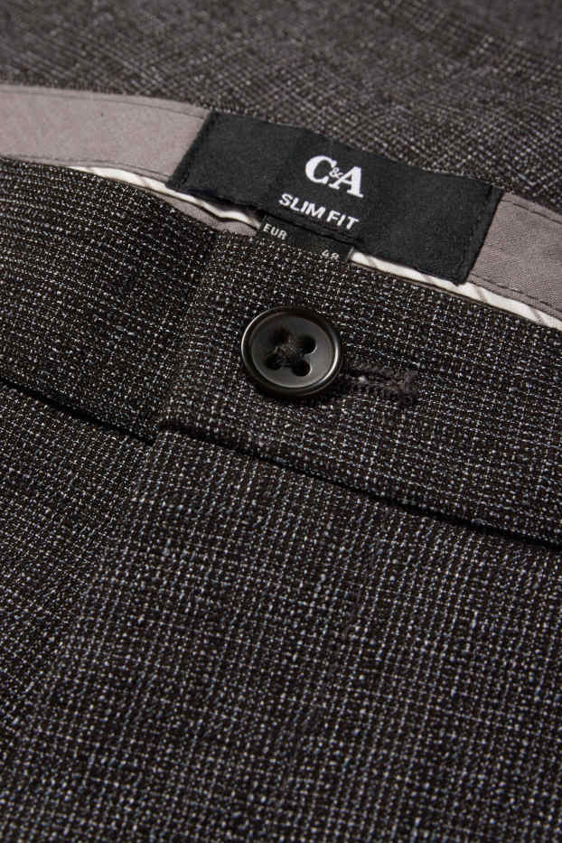 Bărbați - Pantaloni modulari - slim fit - Flex - LYCRA® - gri închis