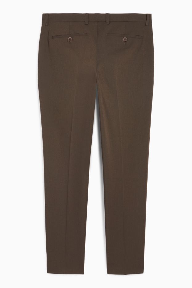 Bărbați - Pantaloni modulari - slim fit - Flex - maro închis