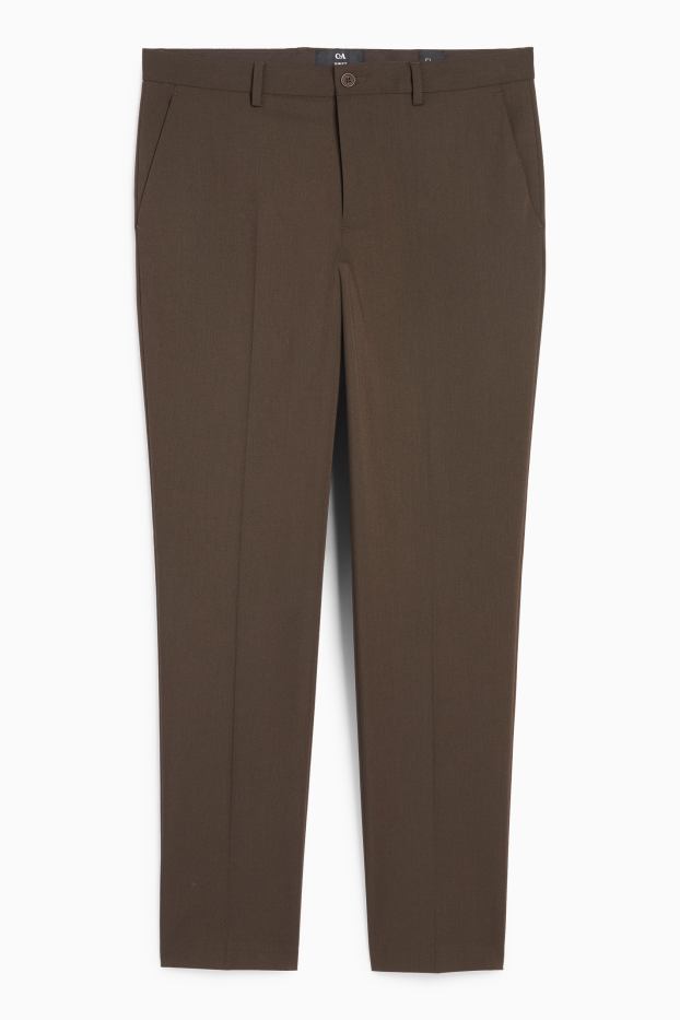 Bărbați - Pantaloni modulari - slim fit - Flex - maro închis