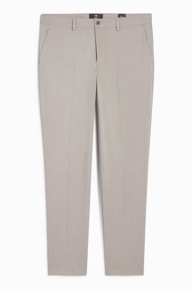 Bărbați - Pantaloni modulari - slim fit - Flex - gri
