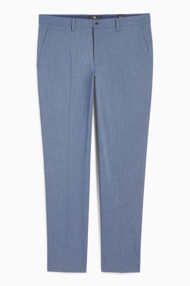 Bărbați - Pantaloni modulari - slim fit - Flex - albastru