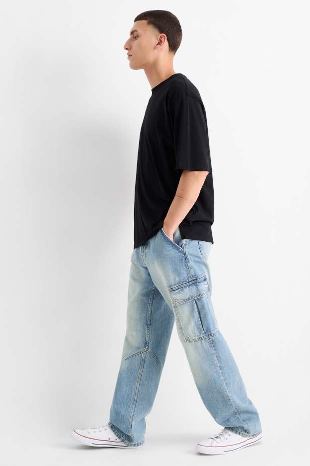 Bărbați - Cargo jeans - denim-albastru deschis