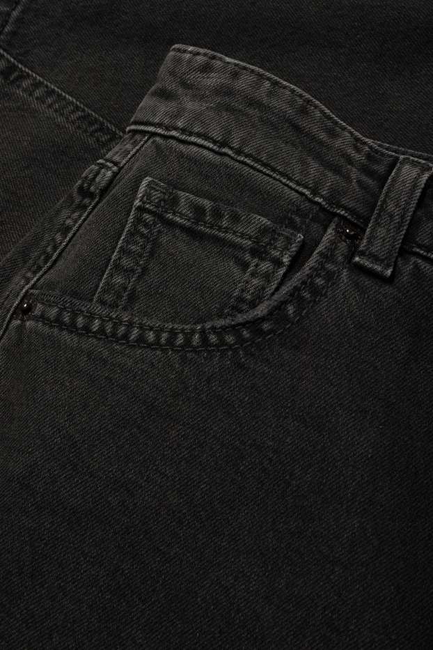 Dámské - Balloon jeans - mid waist - džíny - tmavošedé