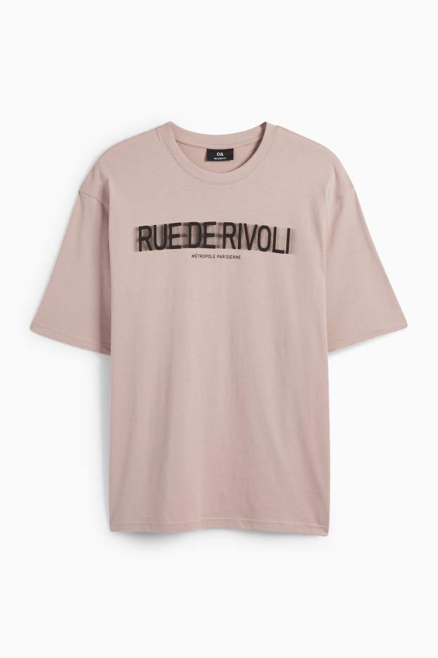 Bărbați - Tricou - relaxed fit - bej