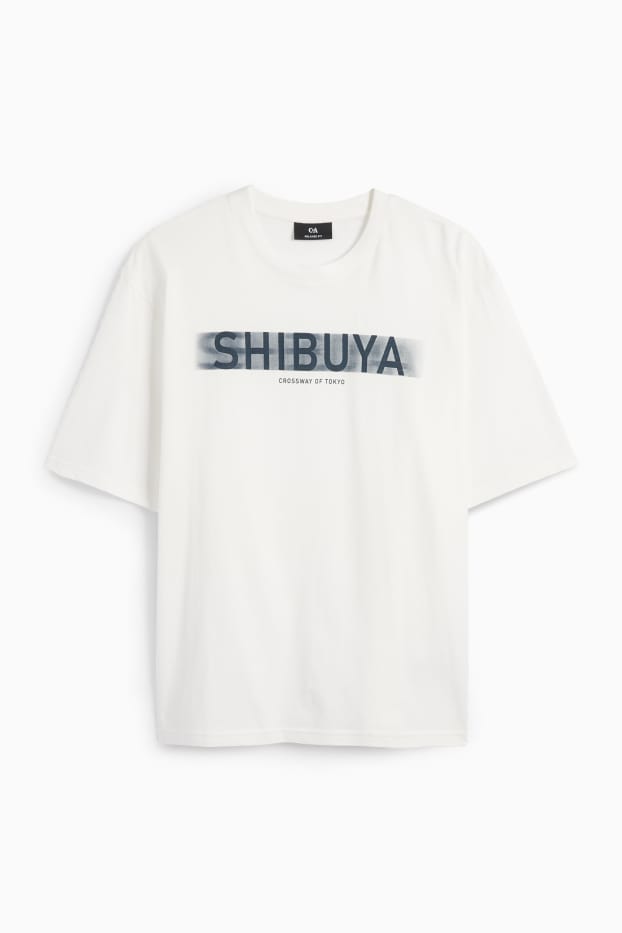 Bărbați - Tricou - relaxed fit - alb