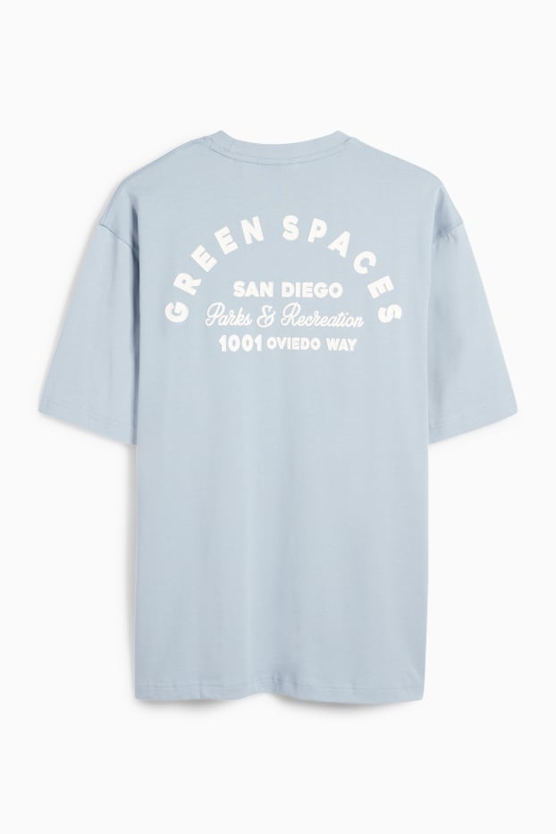 Bărbați - Tricou - relaxed fit - albastru deschis