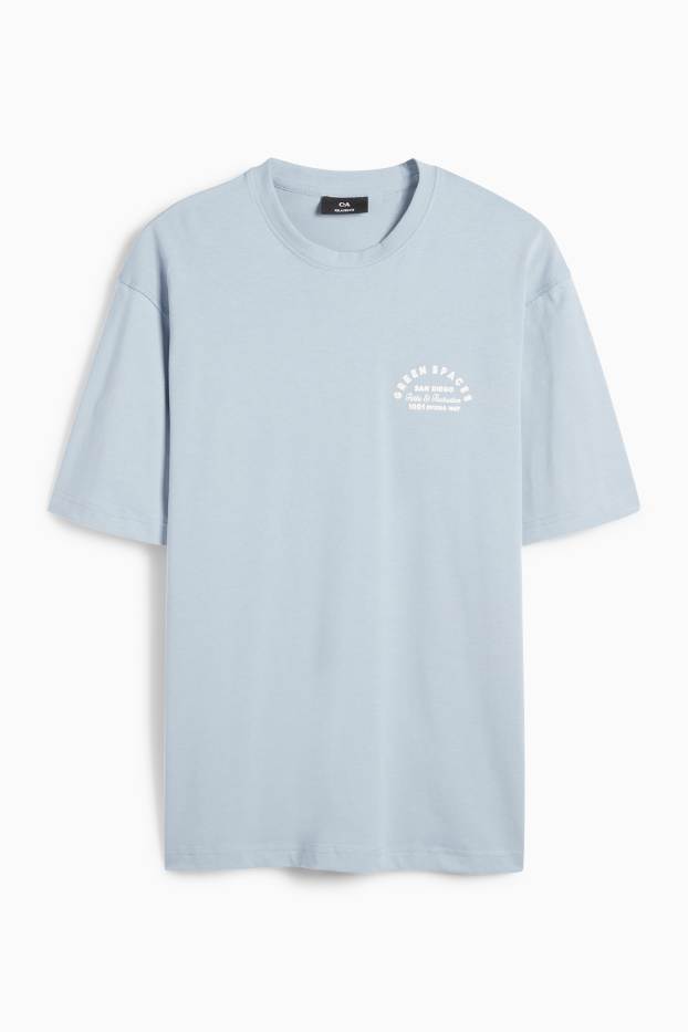 Bărbați - Tricou - relaxed fit - albastru deschis