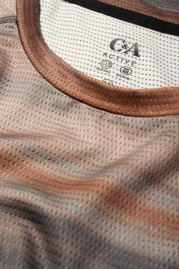 Bărbați - Tricou funcțional - cu model - maro