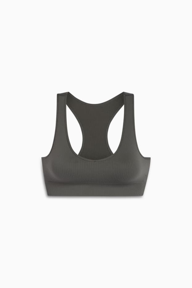 Femei - Sutien funcțional - vătuit - fără cusături - verde