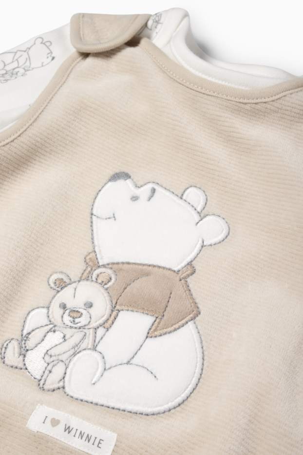 Unisex - Winnie de Pluș - set salopetă - 2 piese - bej deschis