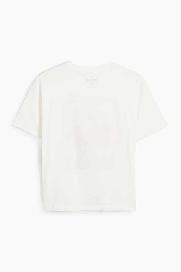 Copii - Băieți - Tricou cu mânecă scurtă - alb-crem