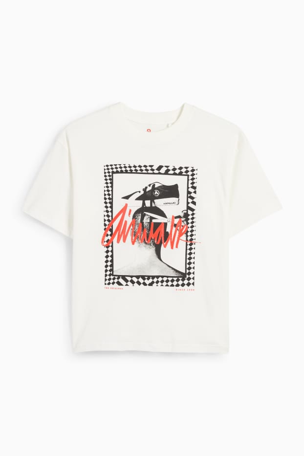 Copii - Băieți - Tricou cu mânecă scurtă - alb-crem