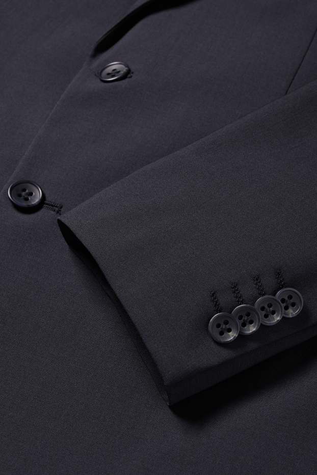 Bărbați - Sacou modular - regular fit - Flex - amestec din lână pură - albastru închis