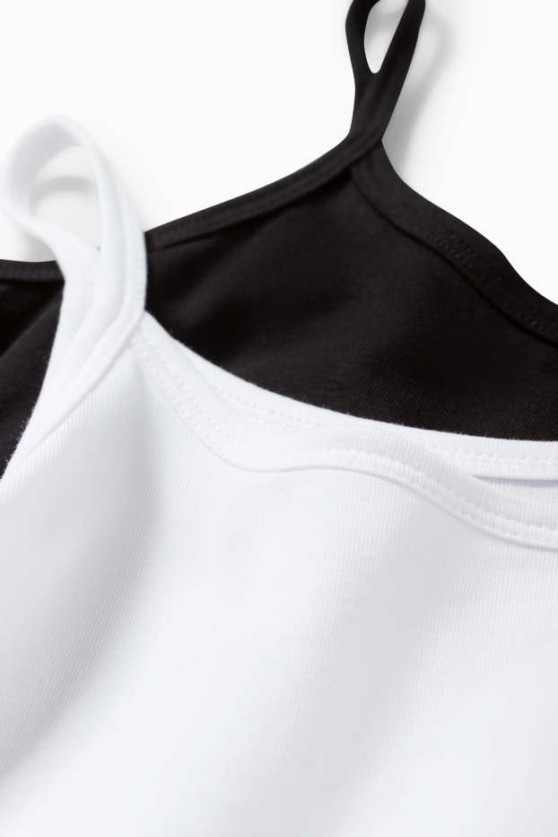 Children Girls - Multipack of 2 - camisole - white