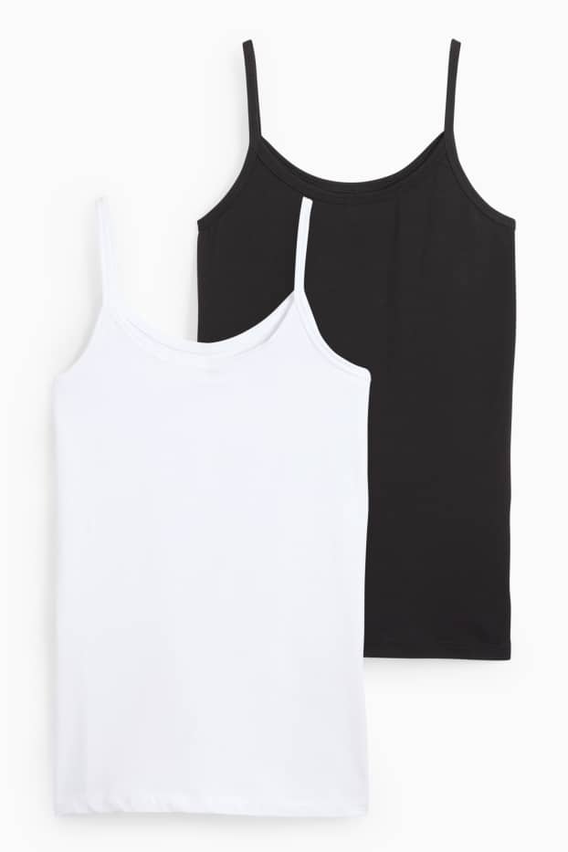 Children Girls - Multipack of 2 - camisole - white