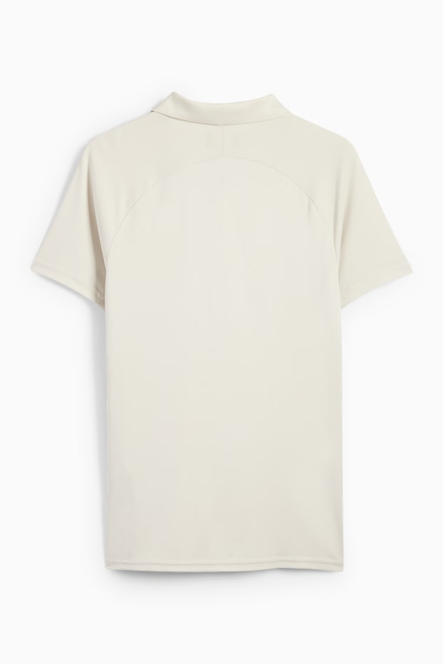 Bărbați - Tricou polo funcțional - bej deschis