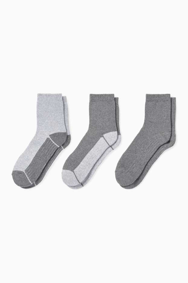 Women - Multipack of 3 - socks - gray