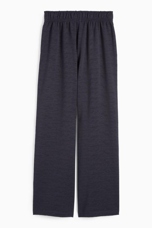 Femei - Pantaloni de trening - structurați - albastru închis