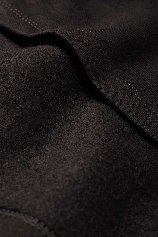 Femei - Rochie din molton - negru