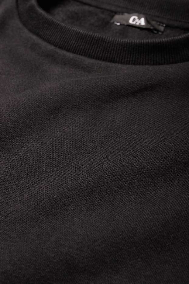 Femei - Rochie din molton - negru