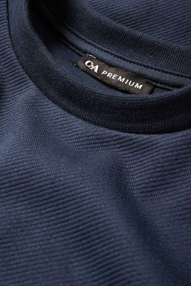 Copii - Băieți - Tricou cu mânecă scurtă - structurat - albastru închis