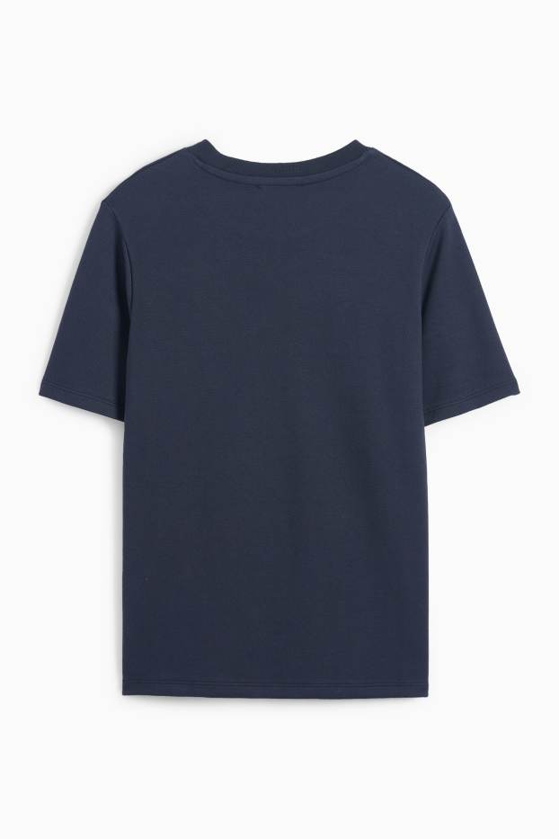 Copii - Băieți - Tricou cu mânecă scurtă - structurat - albastru închis