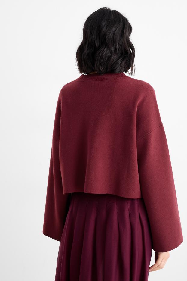 Femei - Pulover - bordo