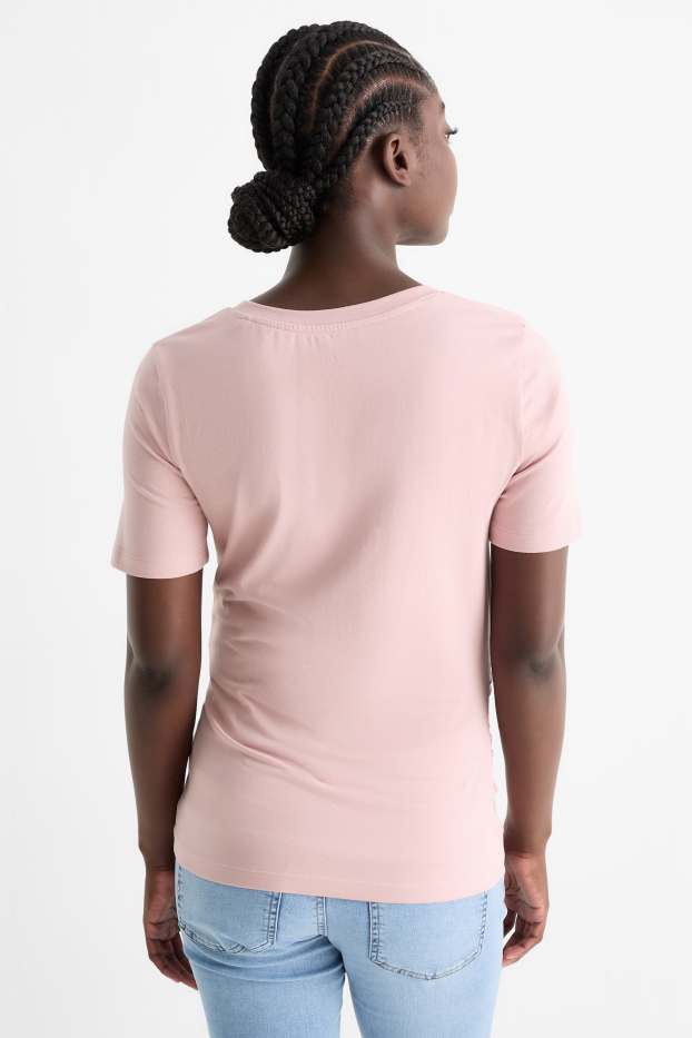 Femei - Multipack 2 buc. - tricou gravide - negru / roz