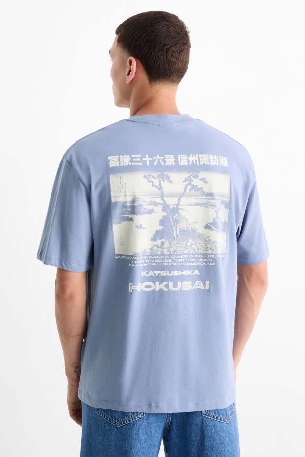 Bărbați - Tricou - relaxed fit - albastru